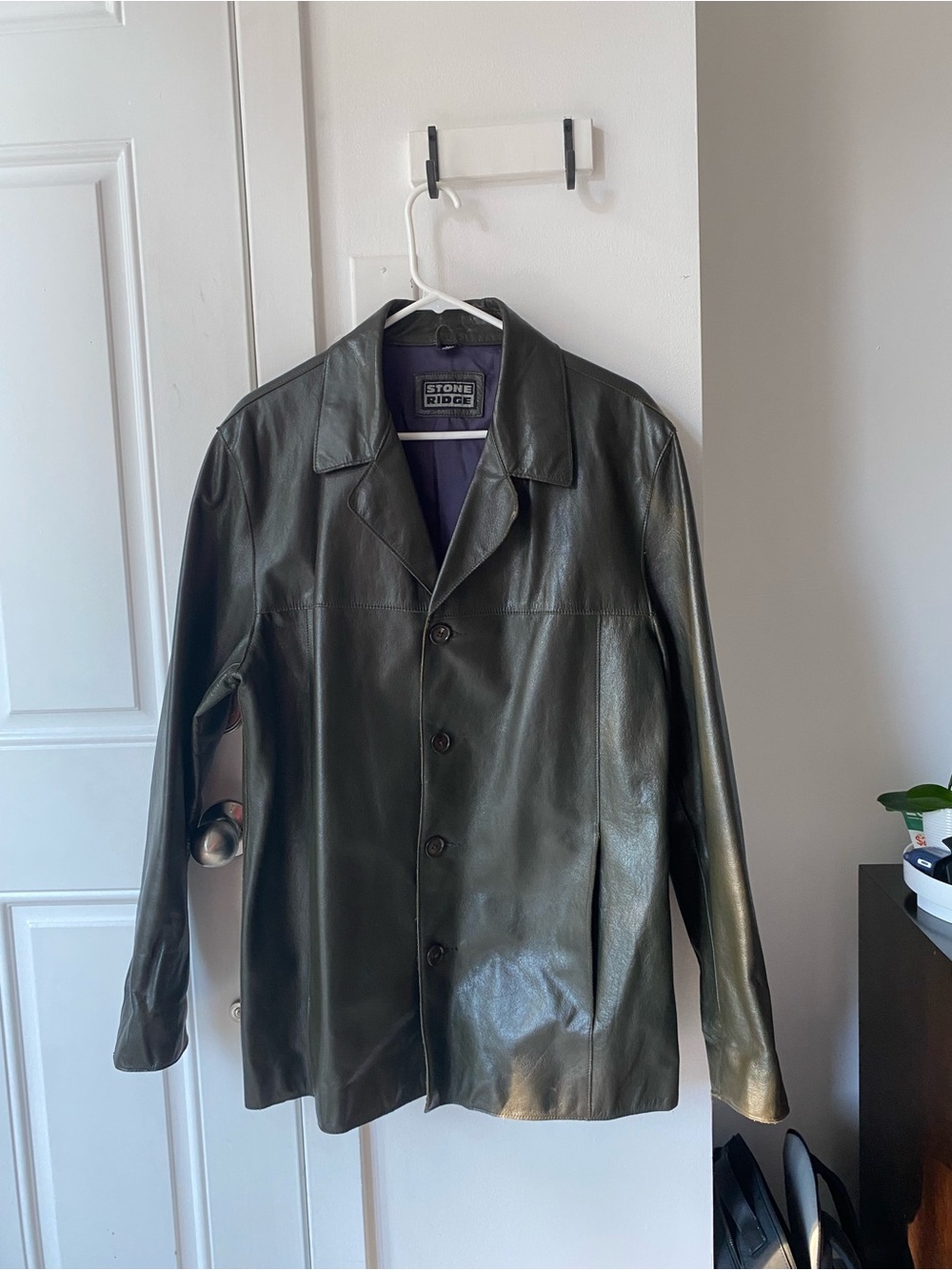 Vintage Women’s Oversized Leather Jacket